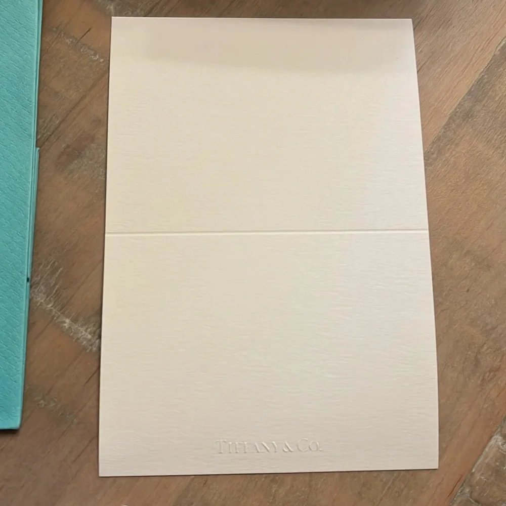 Tiffany & Co.Set: tissue paper has unbroken seal unopened gift bag card envelope - Picture 4 of 7